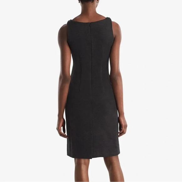 MM. Lafleur The Lydia Charcoal Sleeveless Twisted Tank Dress Size 16 - Picture 2 of 10